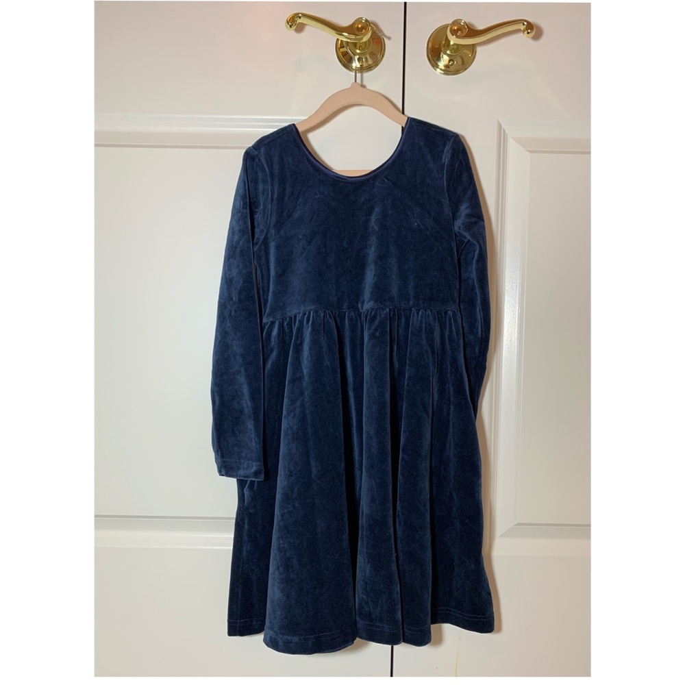 Hanna Andersson girl velvet long sleeve dress